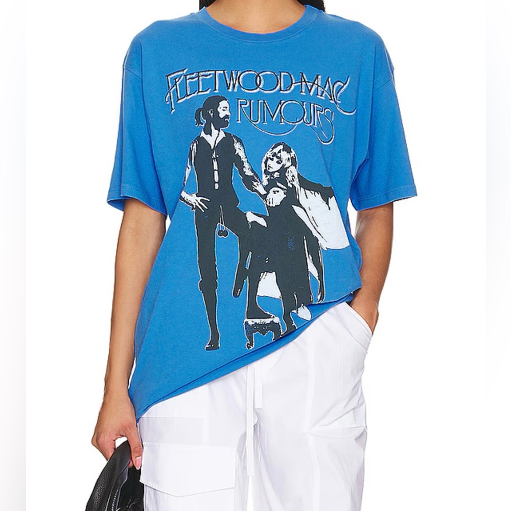 NWT- DAYDREAMERS Fleetwood Mac Rumors Tee in 
Azure Blue- Size Small